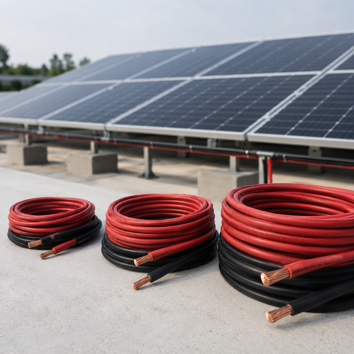 Stringers Pv Solar Cable Size Guide: 4mm, 6mm & 10mm PV Cable